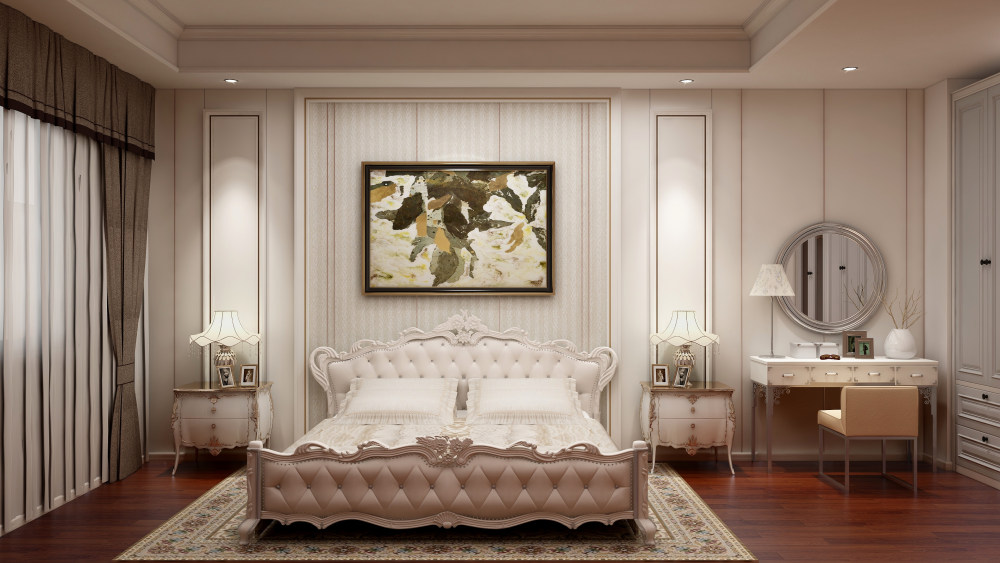 简欧床头背景墙